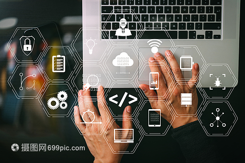 編碼軟件開發(fā)者的工作與擴大現(xiàn)實儀表板計算機圖標有關這些包括系統(tǒng)靈活開發(fā)代碼叉和以反應靈敏的網(wǎng)絡安全進行版本